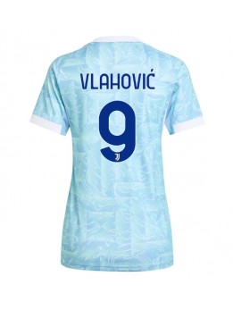 Juventus Dusan Vlahovic #9 Replika Borta Kläder Dam 2025-26 Kortärmad